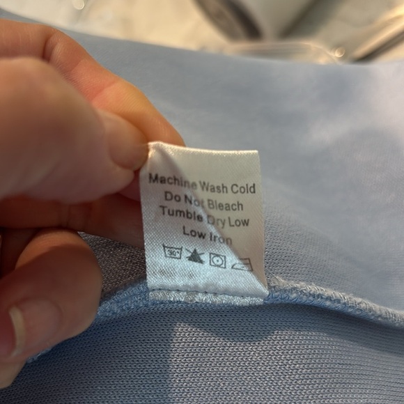 Tuckernut Francoise 60s mod mini shift dress light blue ponte stretch knit - Picture 11 of 12